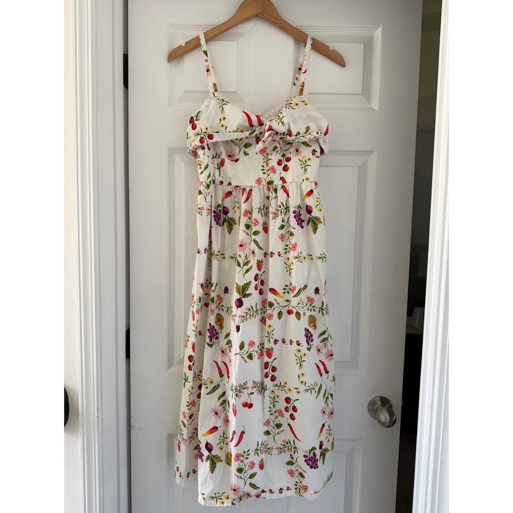Old Navy Womens Garden Theme White Sun Dress